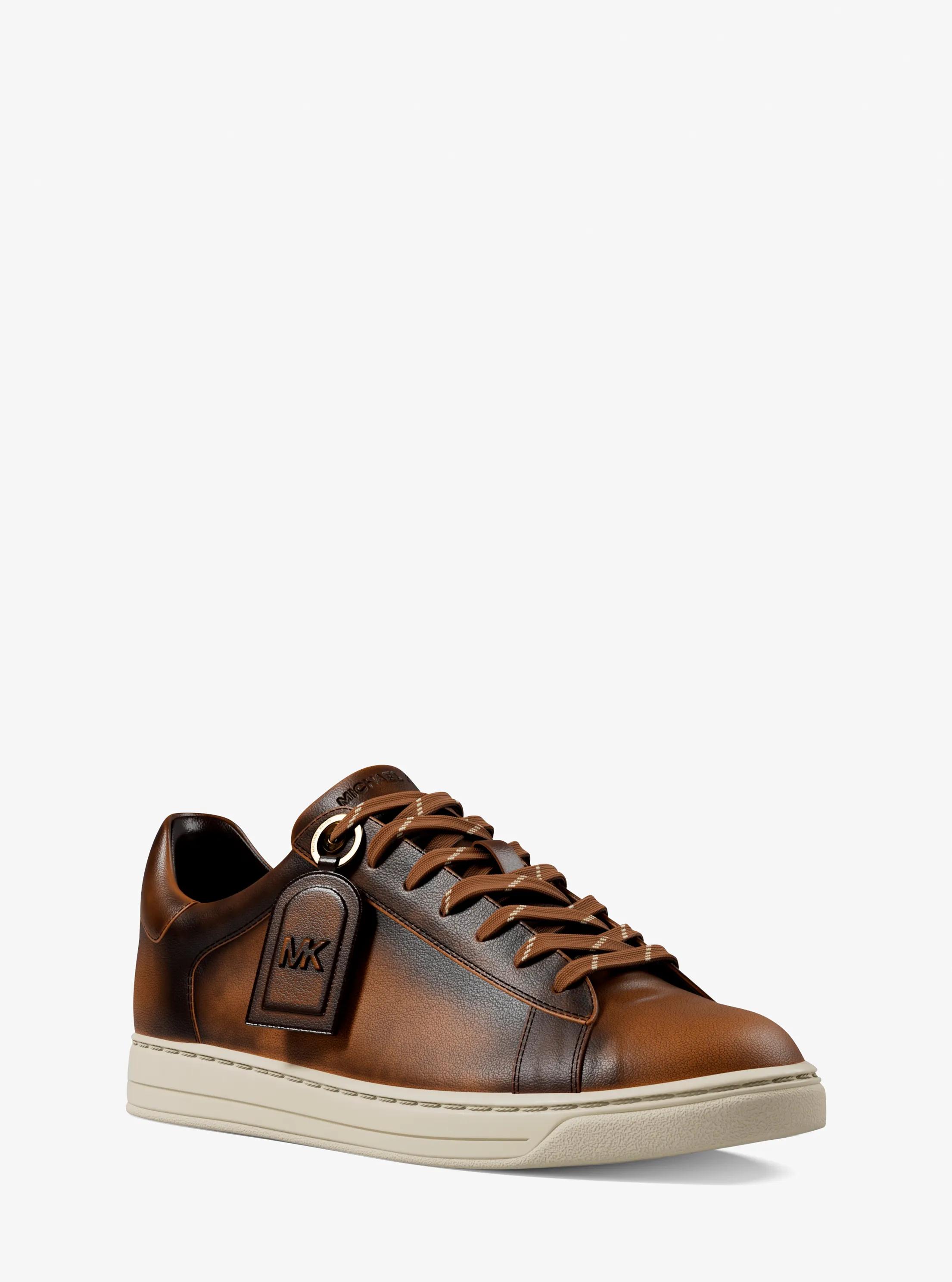 Jacob Burnished Sneaker in Brown - size 9.5