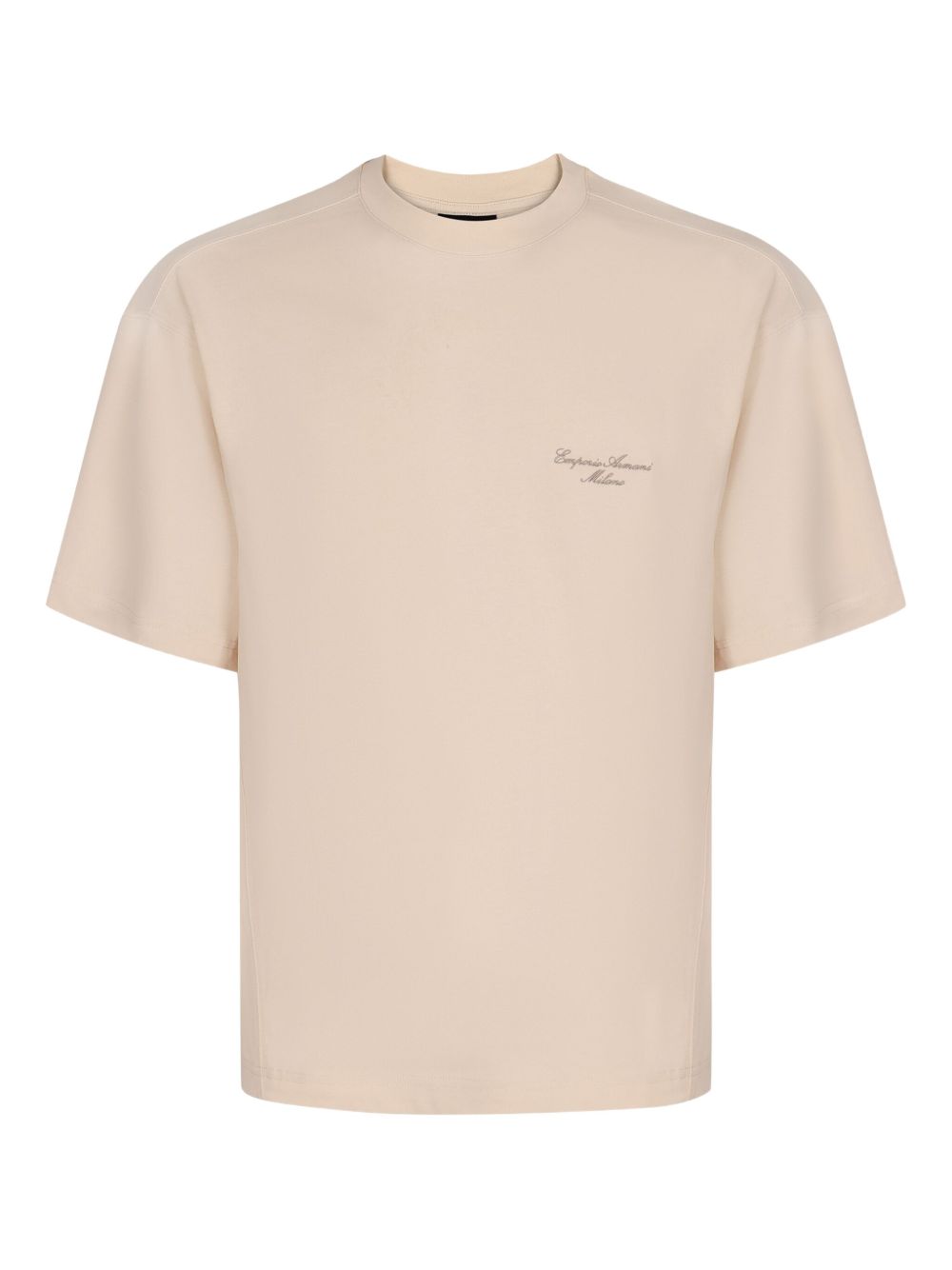Emporio Armani logo-print T-shirt - Neutrals