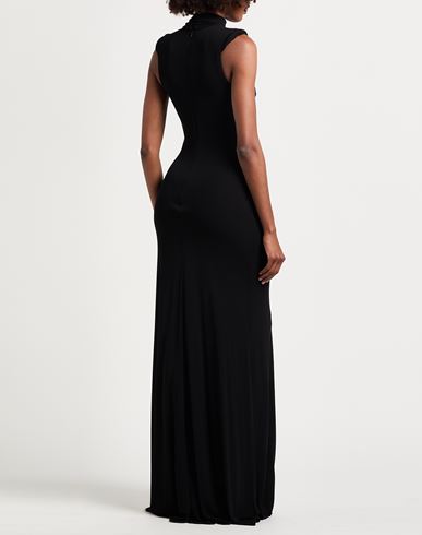Woman Maxi dress Black Size 8 Viscose
