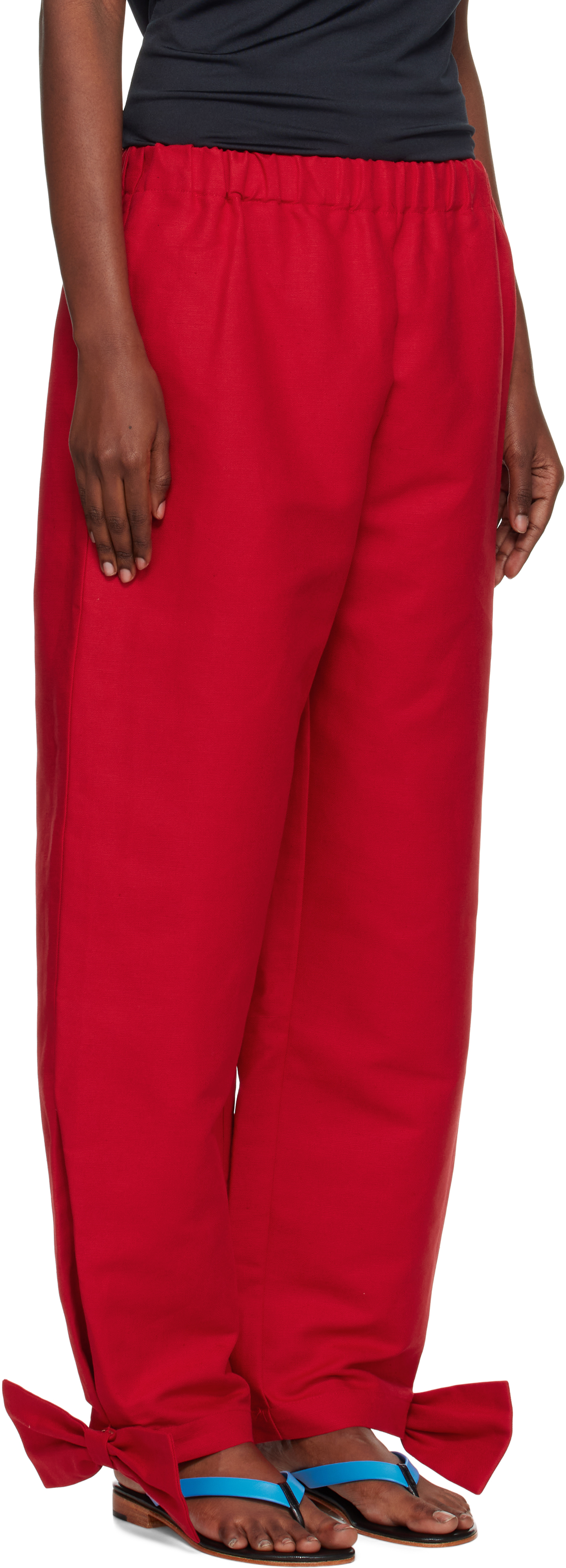 Red Coco With Bows Trousers