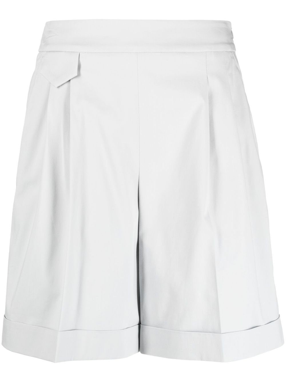 Cotton-blend tailored shorts - Blue