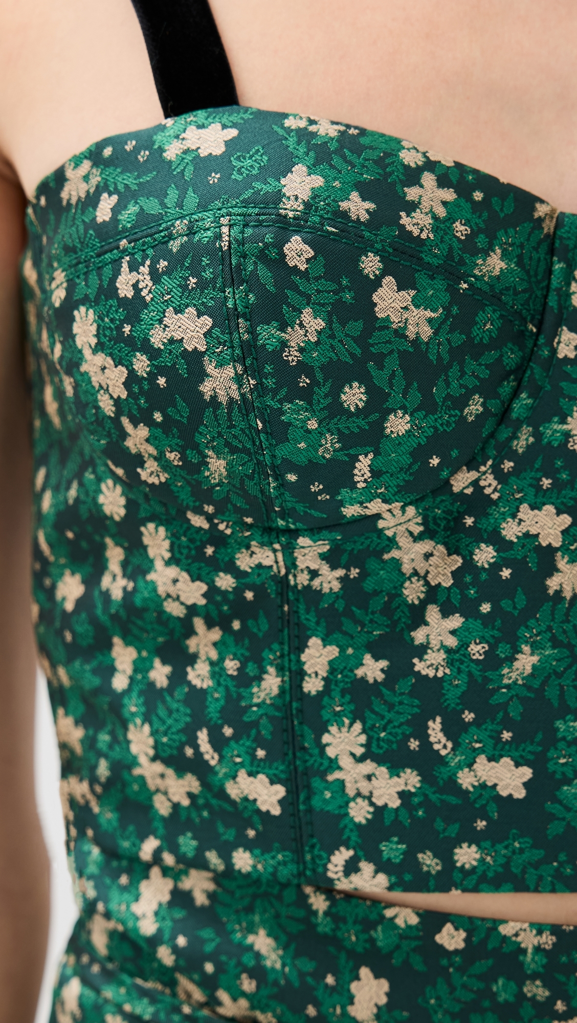 Bustino Top Dark Green