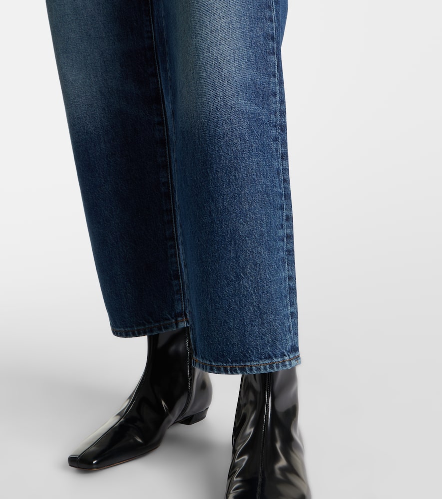 Hang high-rise straight jeans