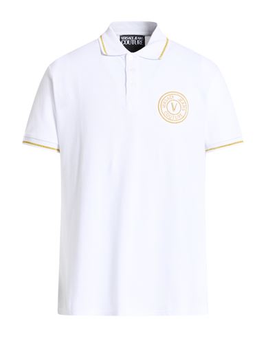 Man Polo shirt White Size L Cotton