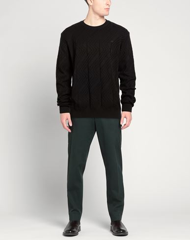Man Sweater Black Size XL Organic cotton, Polyacrylic