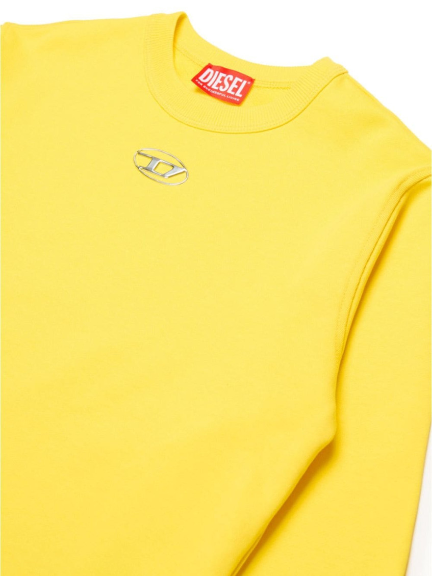 Boys Yellow Full Sleeves Sweatshirts