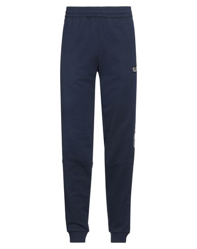 Ea7 Man Pants Midnight blue Size S Cotton, Polyamide, Polyester, Elastane