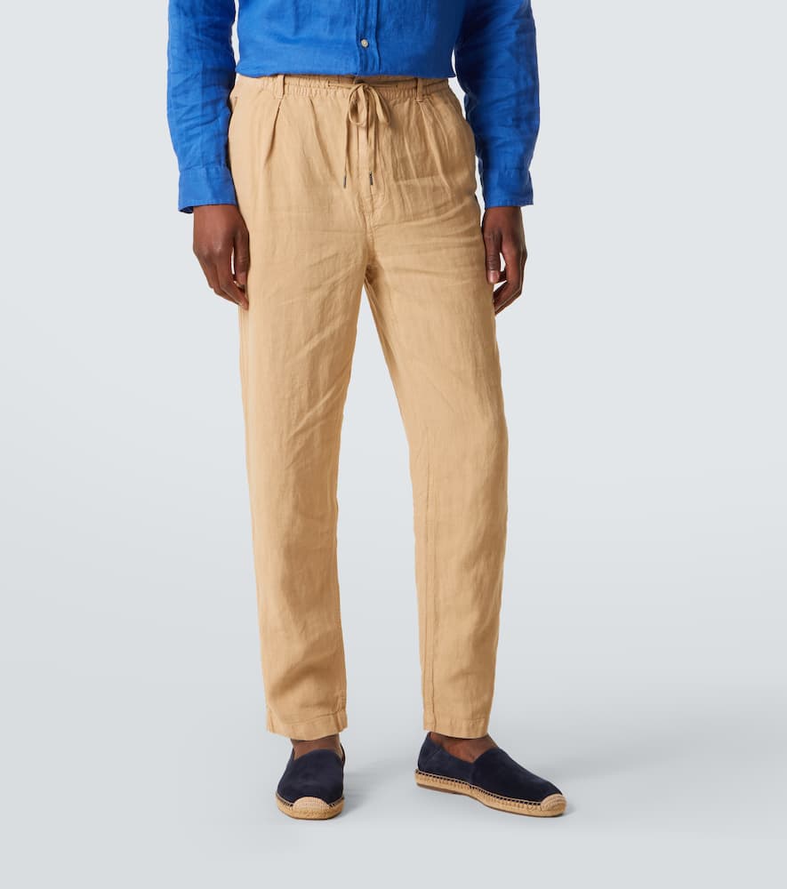 Linen straight pants
