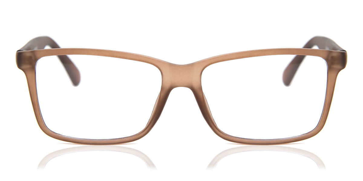 Square Full Rim Plastic Men's Prescription Eyeglasses Online Brown Size 54 - Free Lenses - Blue Light Block Available - SmartBuy Collection