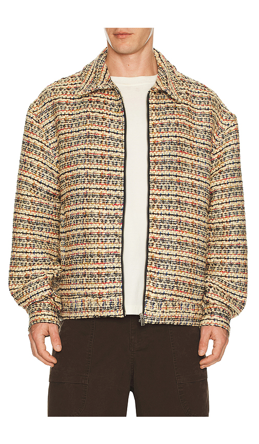 Diet Starts Monday Tweed Jacket in Brown. L. Also in M, S, XL/1X