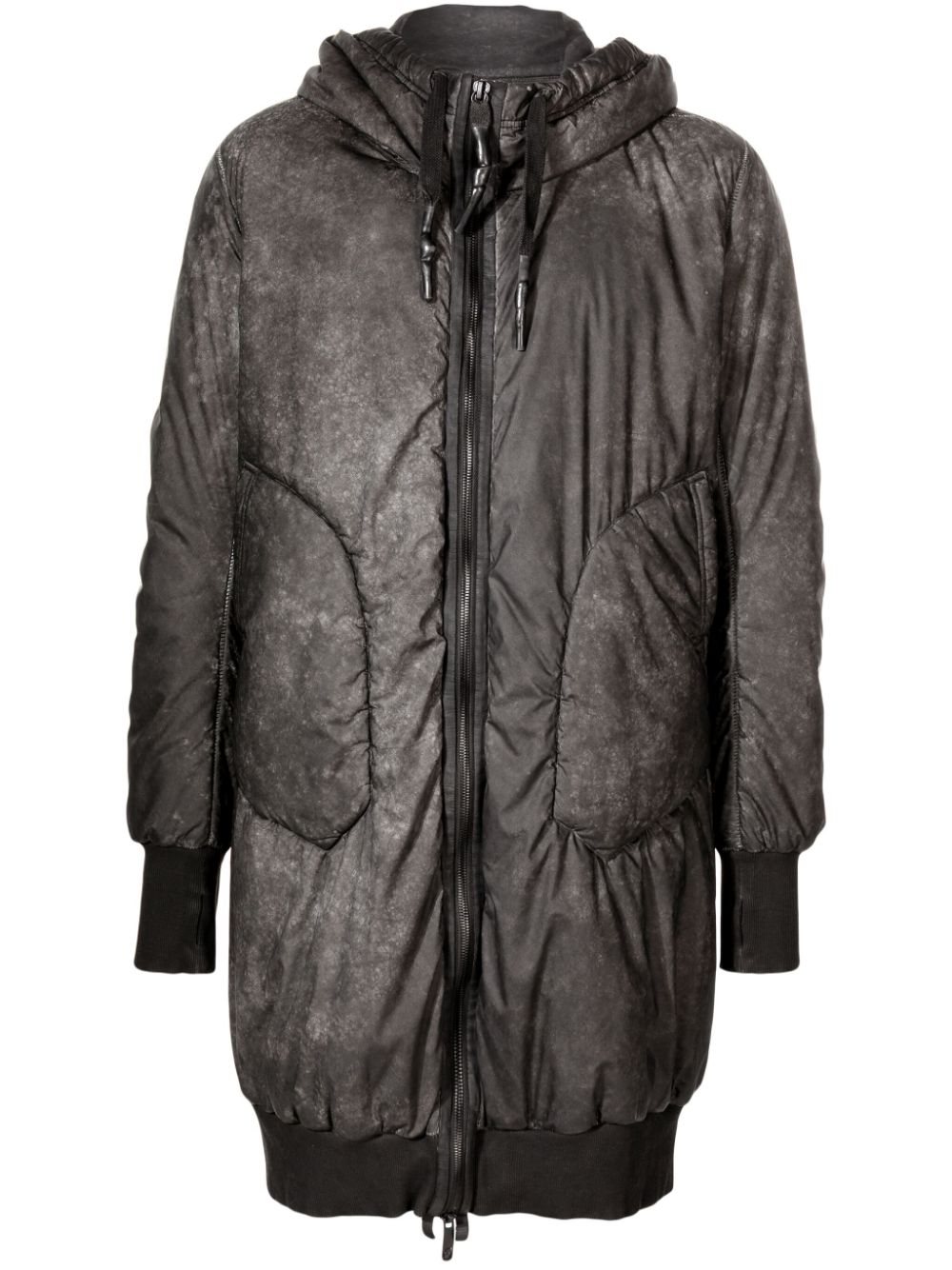 Hooded reflective parka - Grey