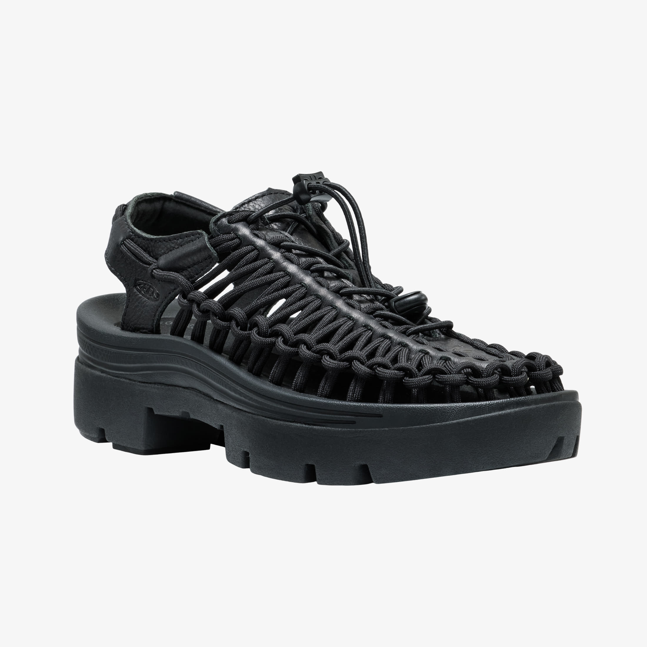 Sneakers KEEN Uneek Plt All Gender Black Smooth Lea