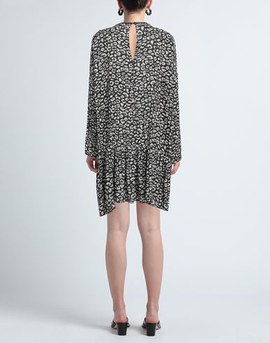 Woman Mini dress Black Size S Rayon, Metallic Polyester, Polyester, Polyurethane