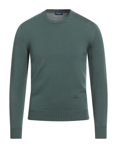 Man Sweater Green Size 36 Merino Wool