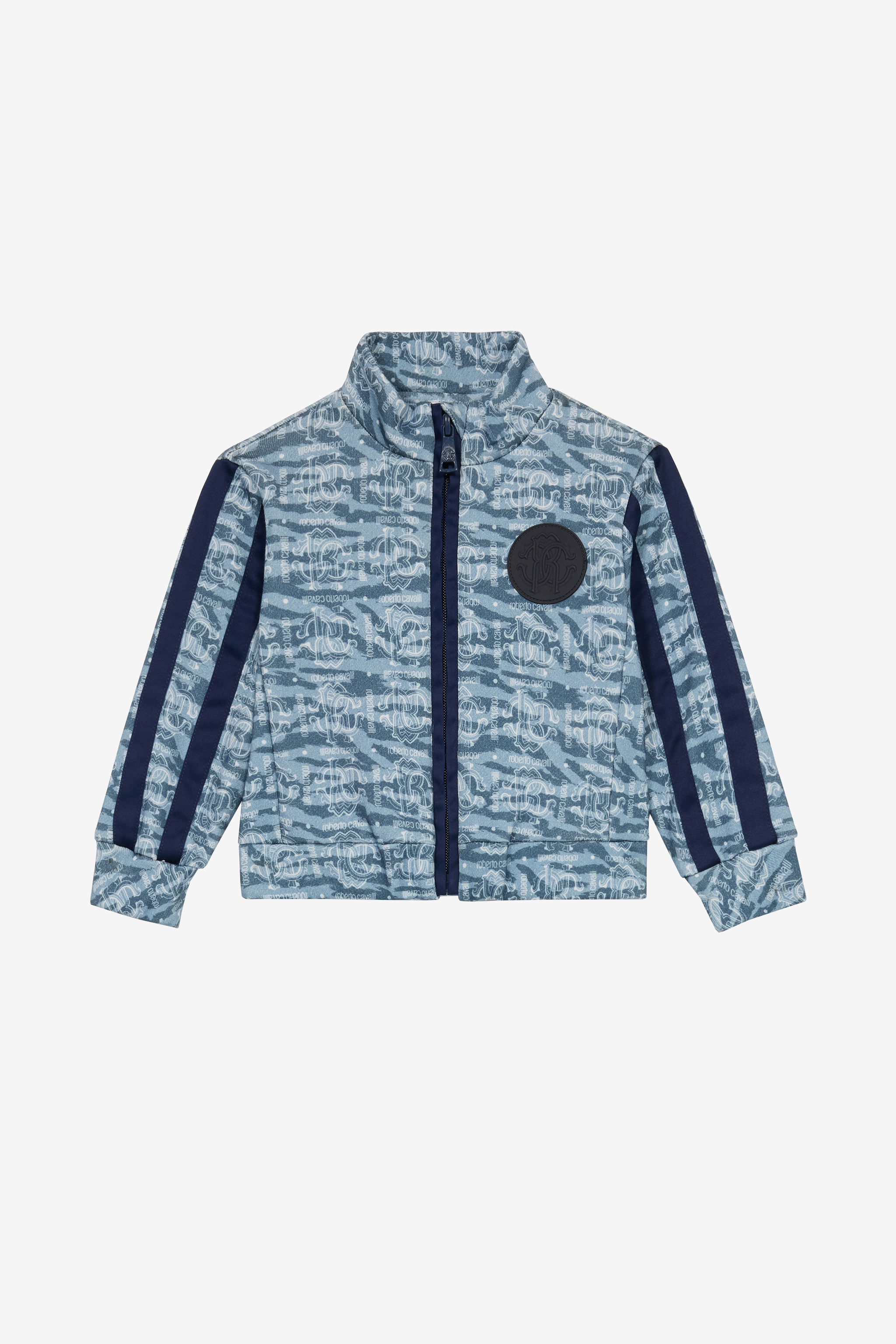 Sweatshirt With Zipper And All-over Print - Male Baby Boys (6m