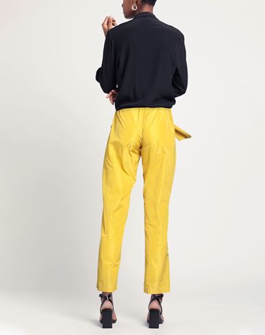 Woman Pants Yellow Size M Polyester