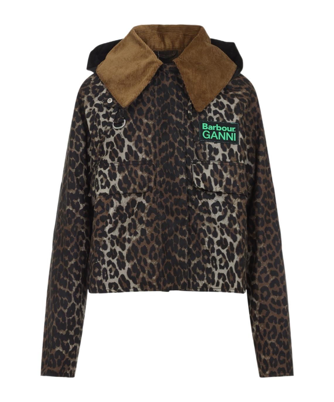 X Ganni Leopard-Pattern Jacket