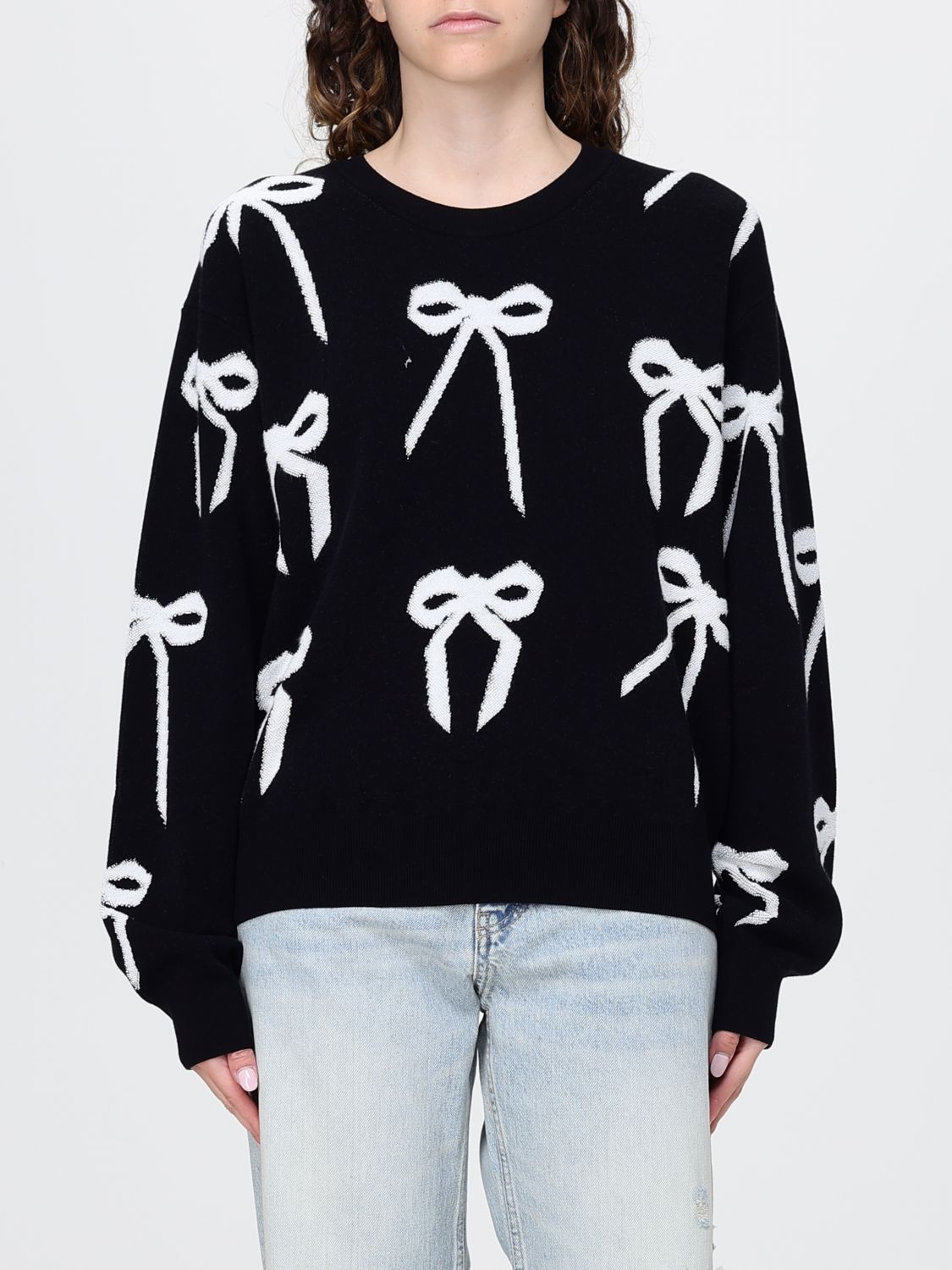 Sweatshirt Woman color Black