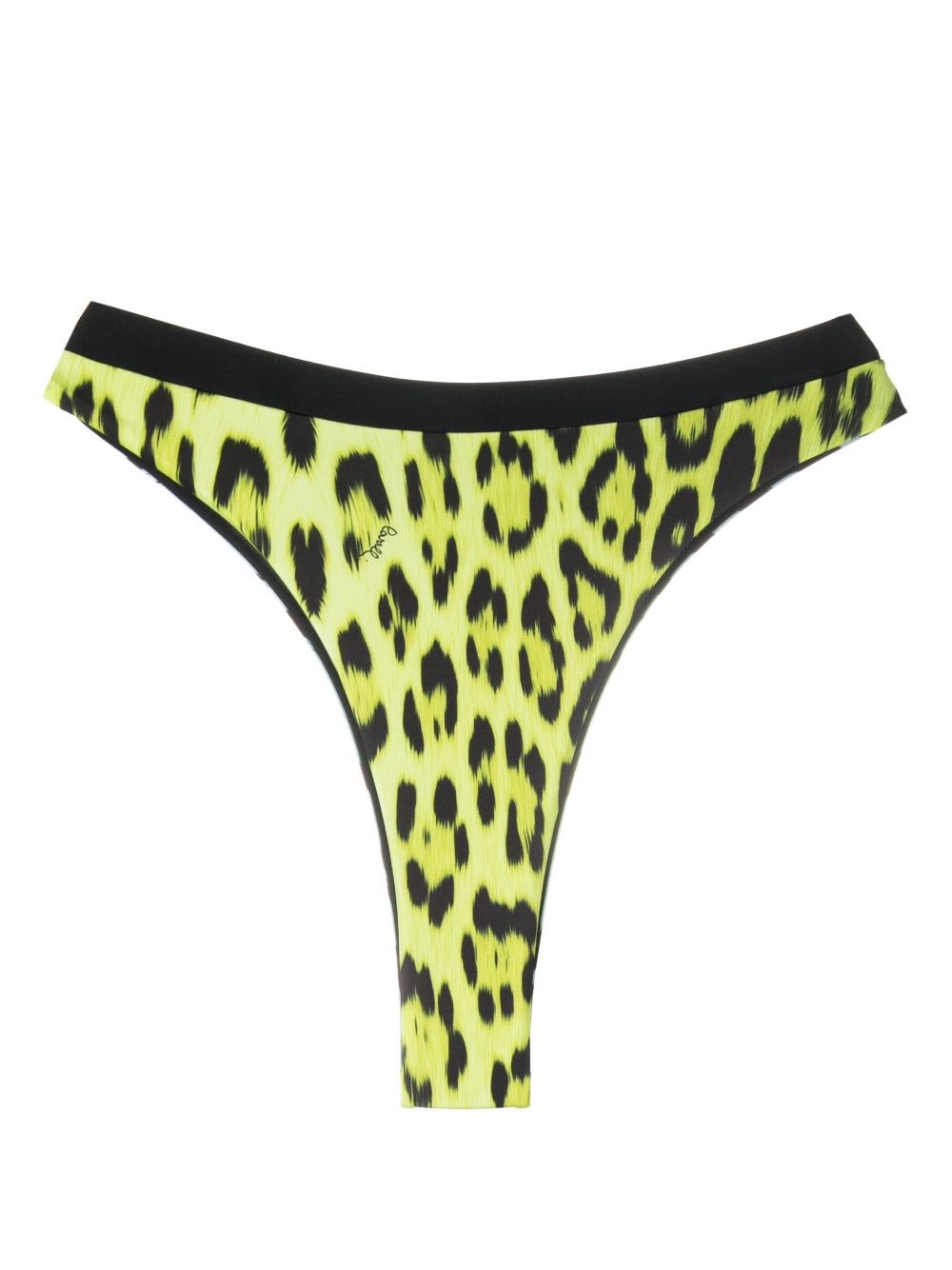 Leopard-print bikini bottoms - Green
