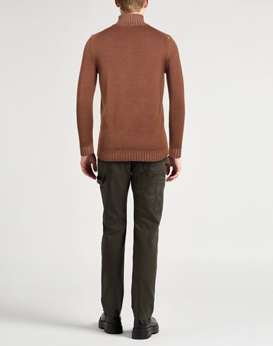 Moorer Man Turtleneck Camel Size 44 Virgin Wool