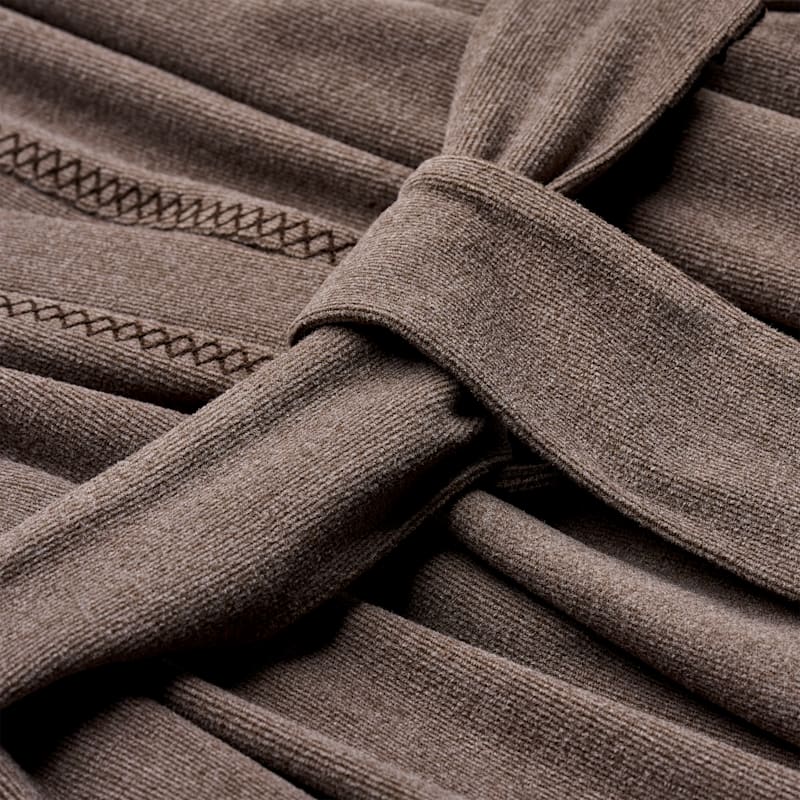 ® Men's Theron Robe Polyester Robes in Oyster Brown