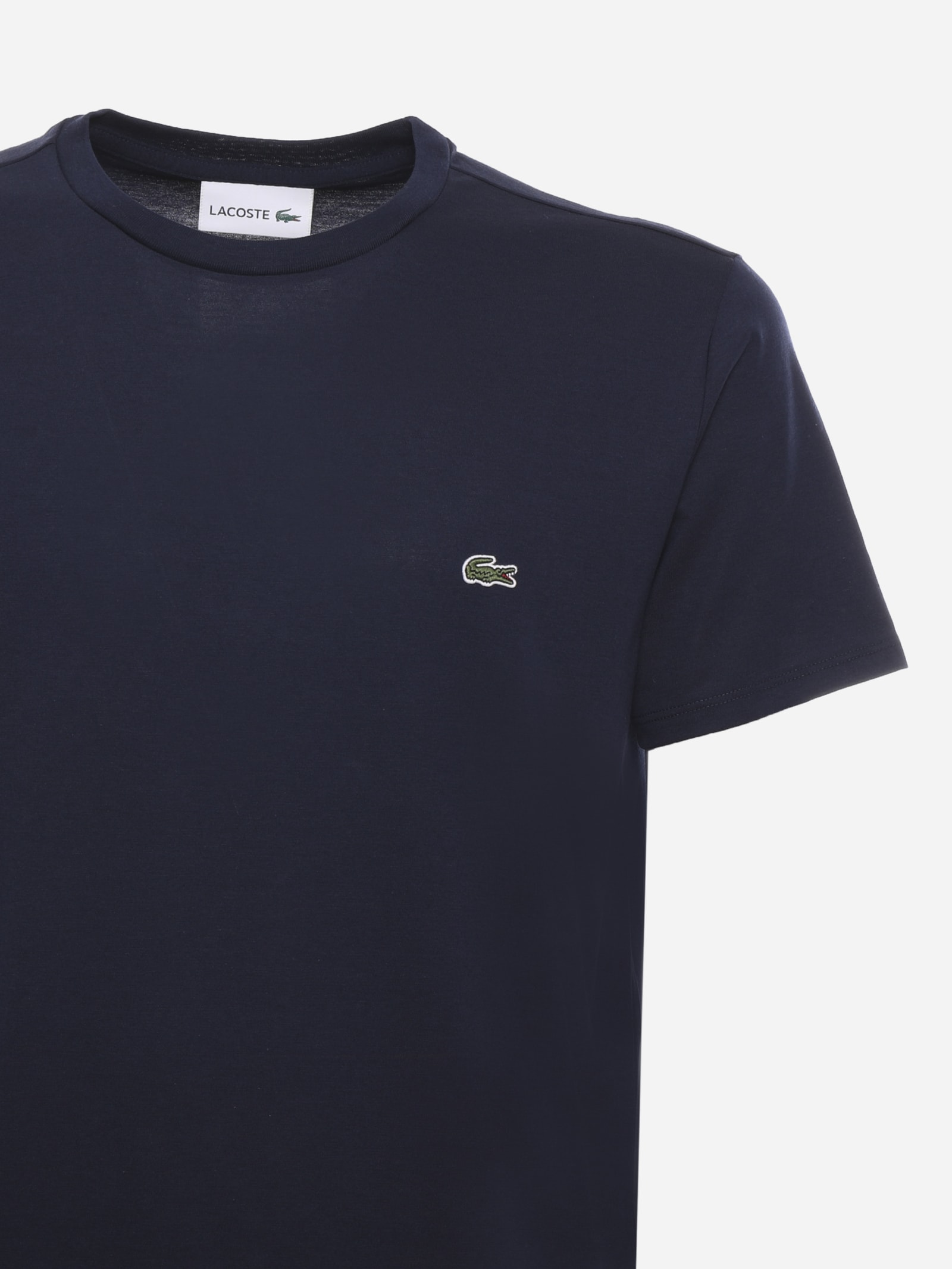 Navy Blue T-shirt In Cotton Jersey