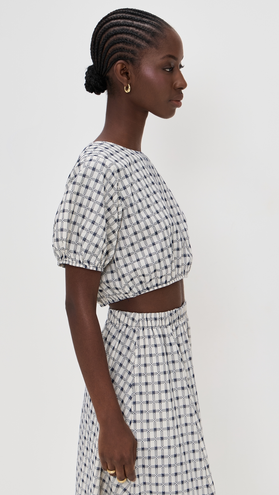 Lillian Blouse Ivory Dobby
