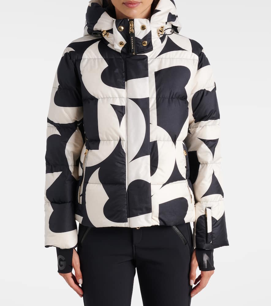 Maja printed down ski jacket