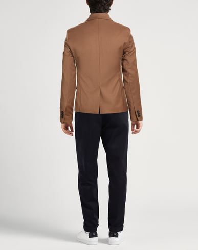 Man Blazer Camel Size S Polyester, Viscose, Elastane