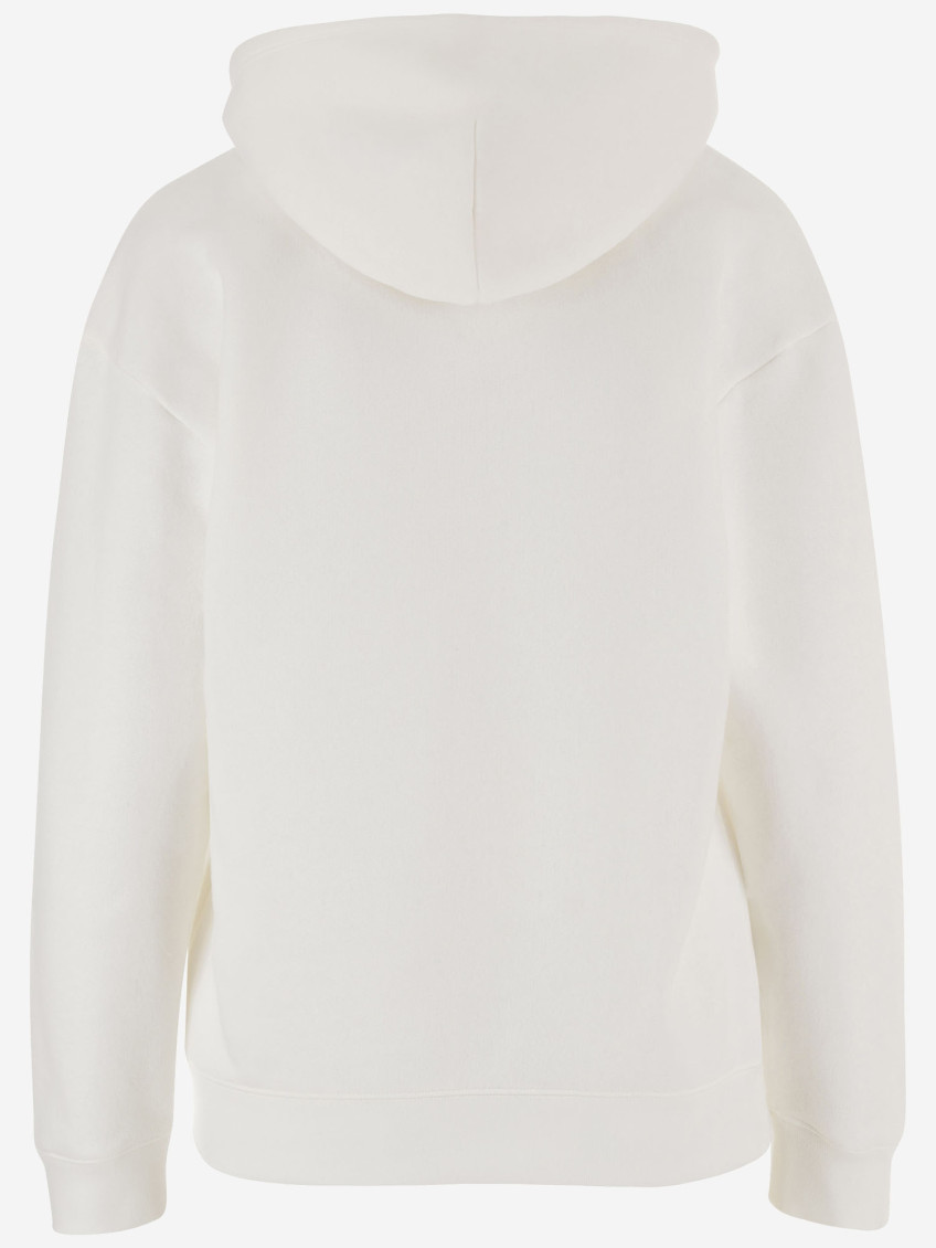 White Printed Hoodie