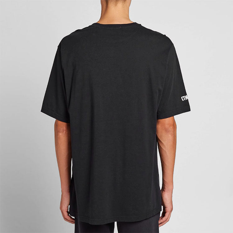 Heron Print Oversized T-Shirt Black/Blue/Multi