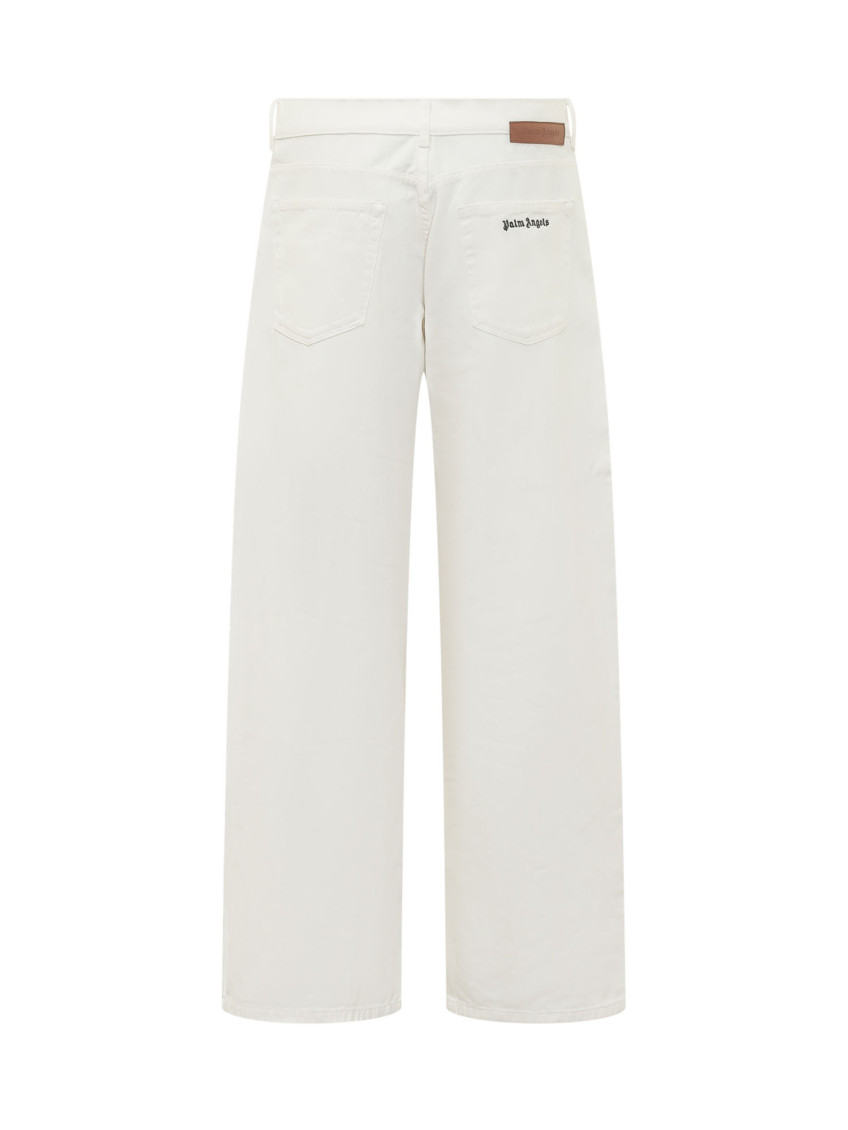 Palm Angels - logo denim jeans five pocket design