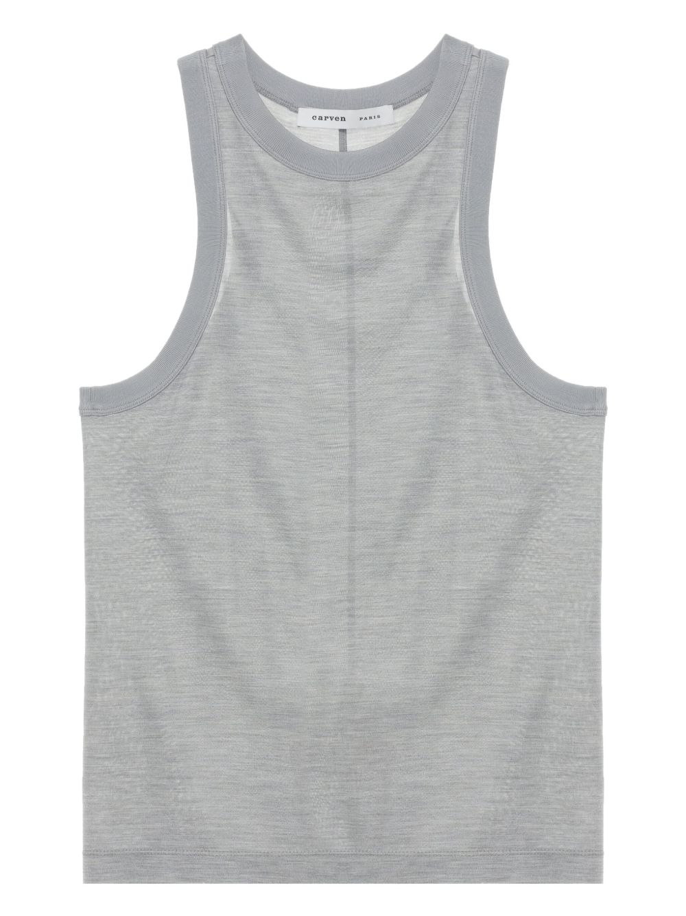 Carven semi-sheer tank top - Grey