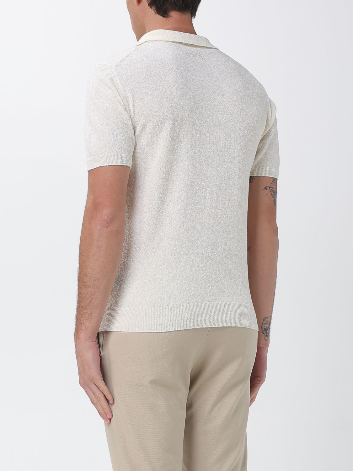 Polo Shirt Men color Milk