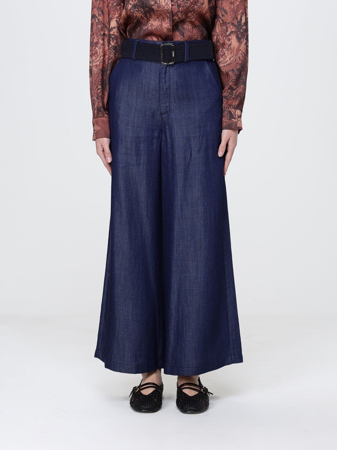 Pants Woman color Blue