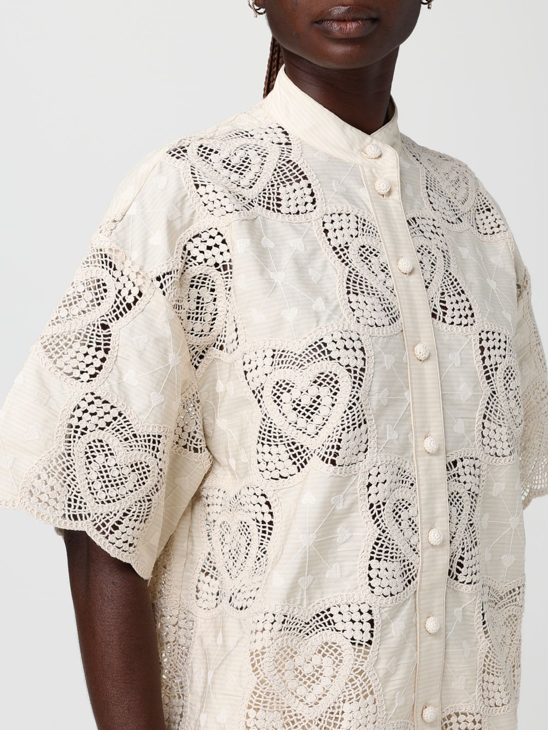 Shirt Woman color Cream