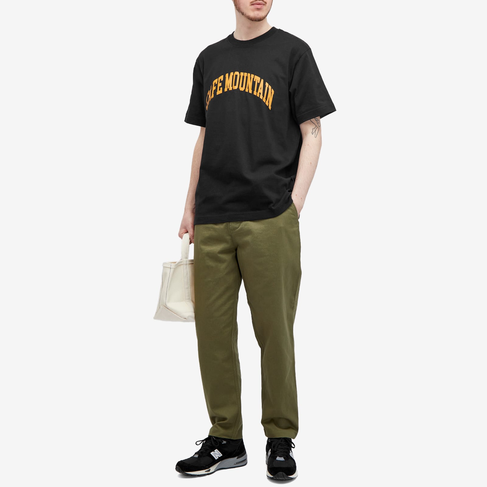 Men's Twill Fatigue Pants in Light Olive