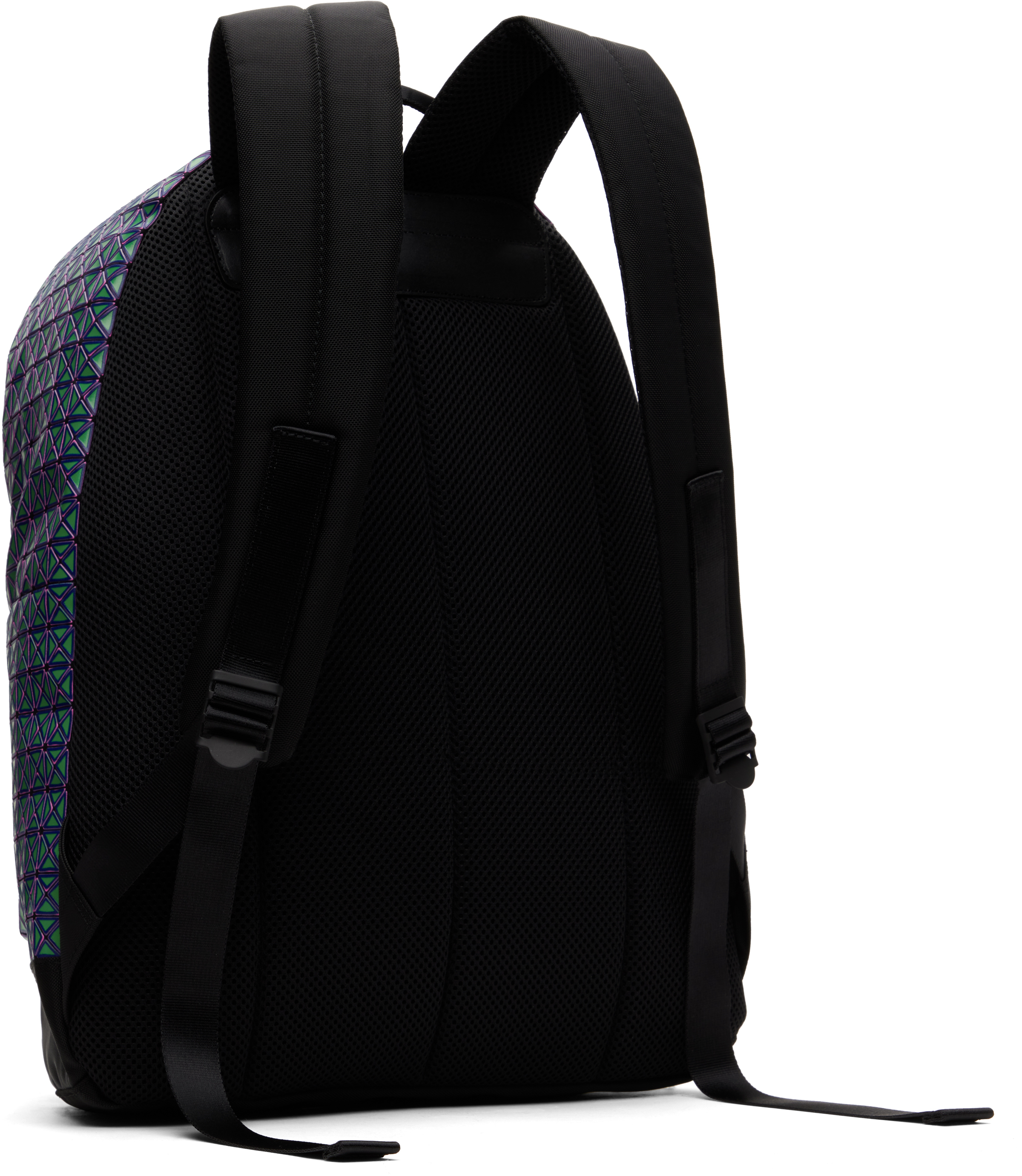 BAO BAO ISSEY MIYAKE Green & Purple Daypack Rough Backpack