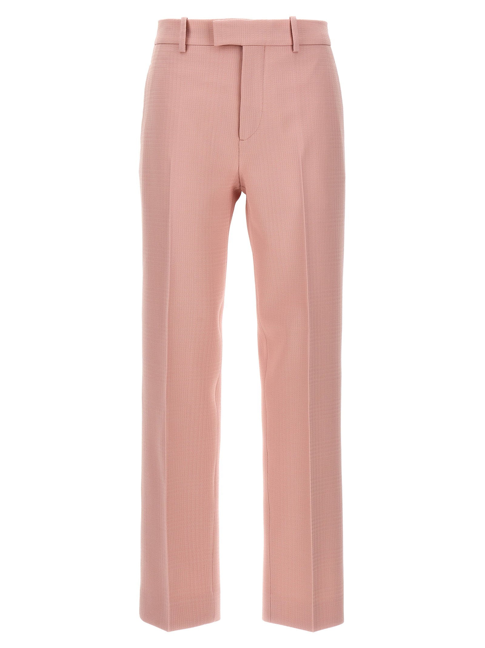 Tailored Wool Trousers — Rose