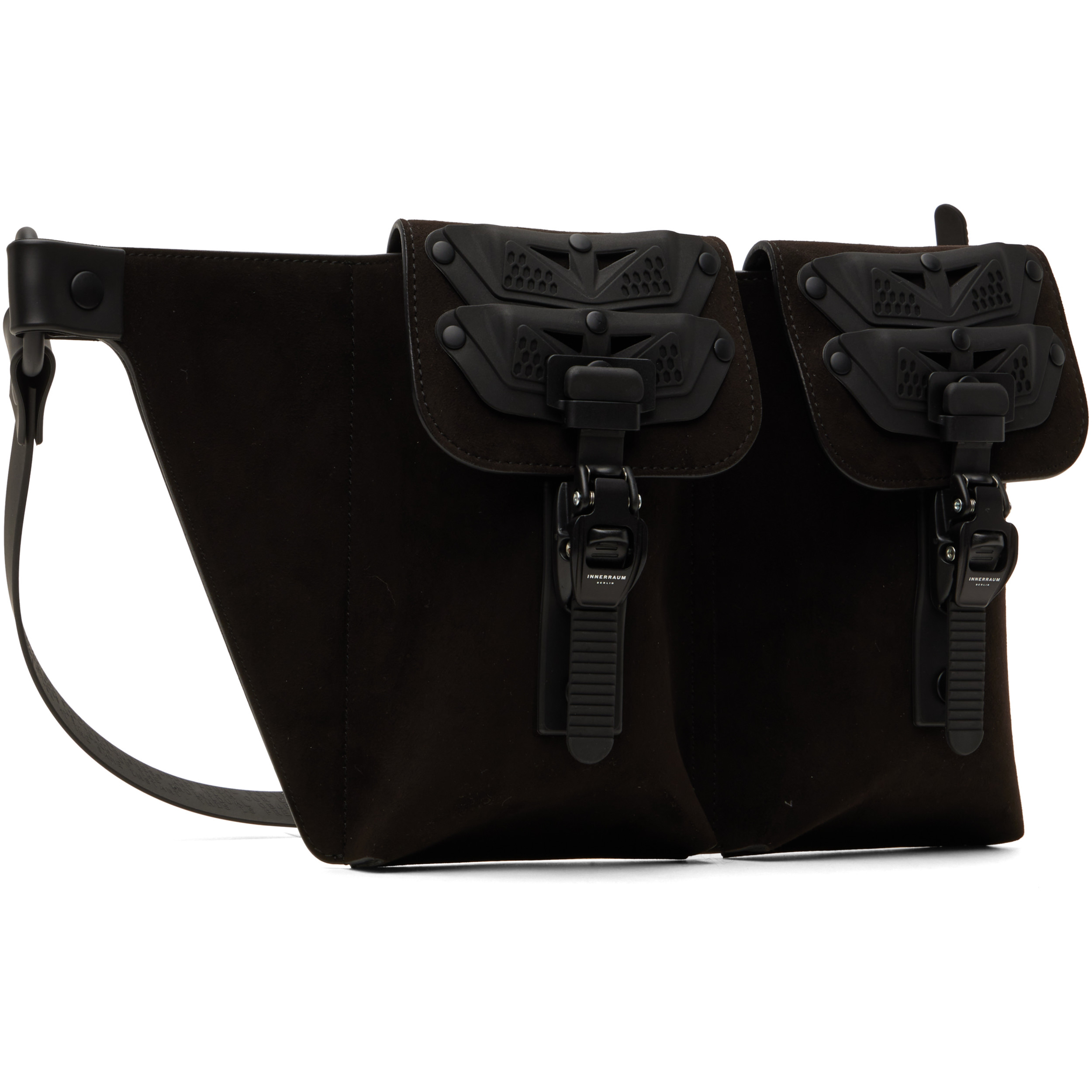 Brown Object U02 Double Pocket Belt Bag