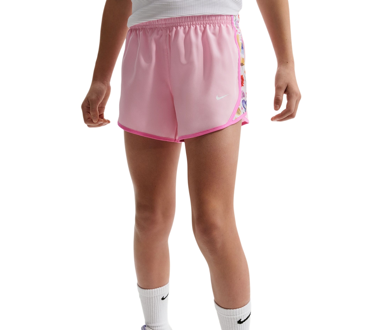 Girls' 7-16 Tempo Dri-fit Running Shorts - Soft Pink