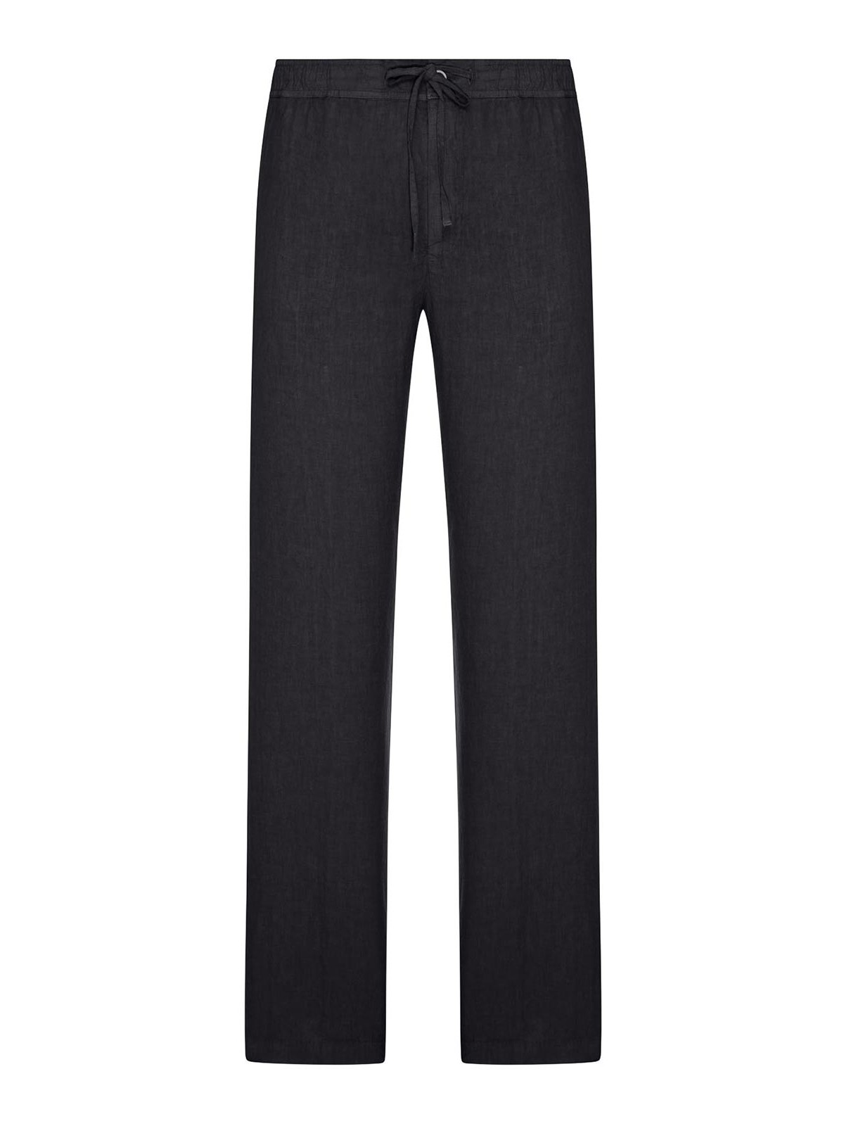 Linen Trousers With Drawstring Waist