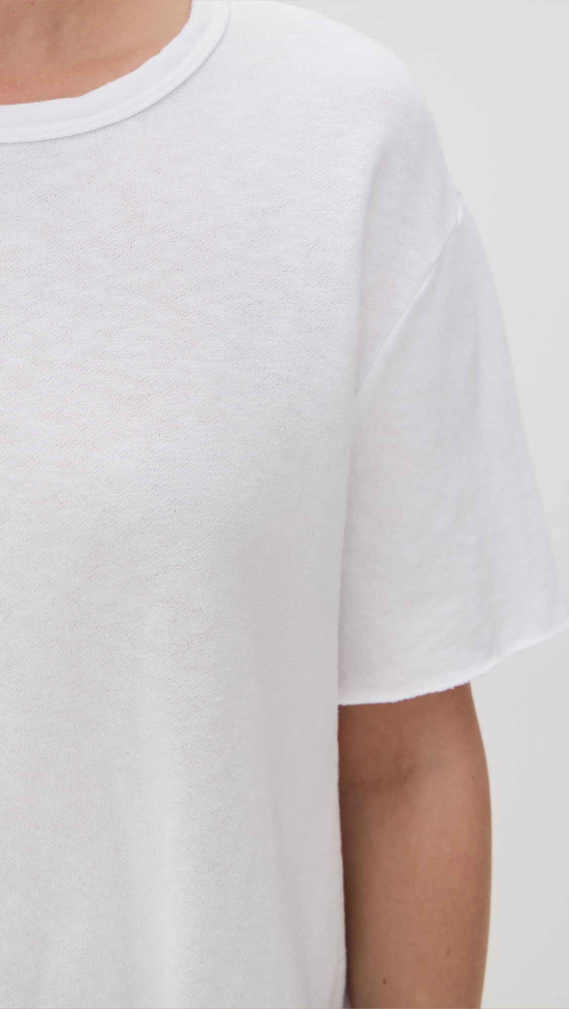 James Perse Vintage French Terry Sweat Top White