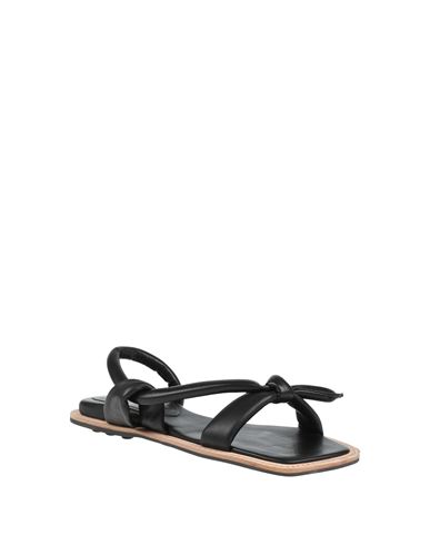 Woman Sandals Black Size 6 Leather