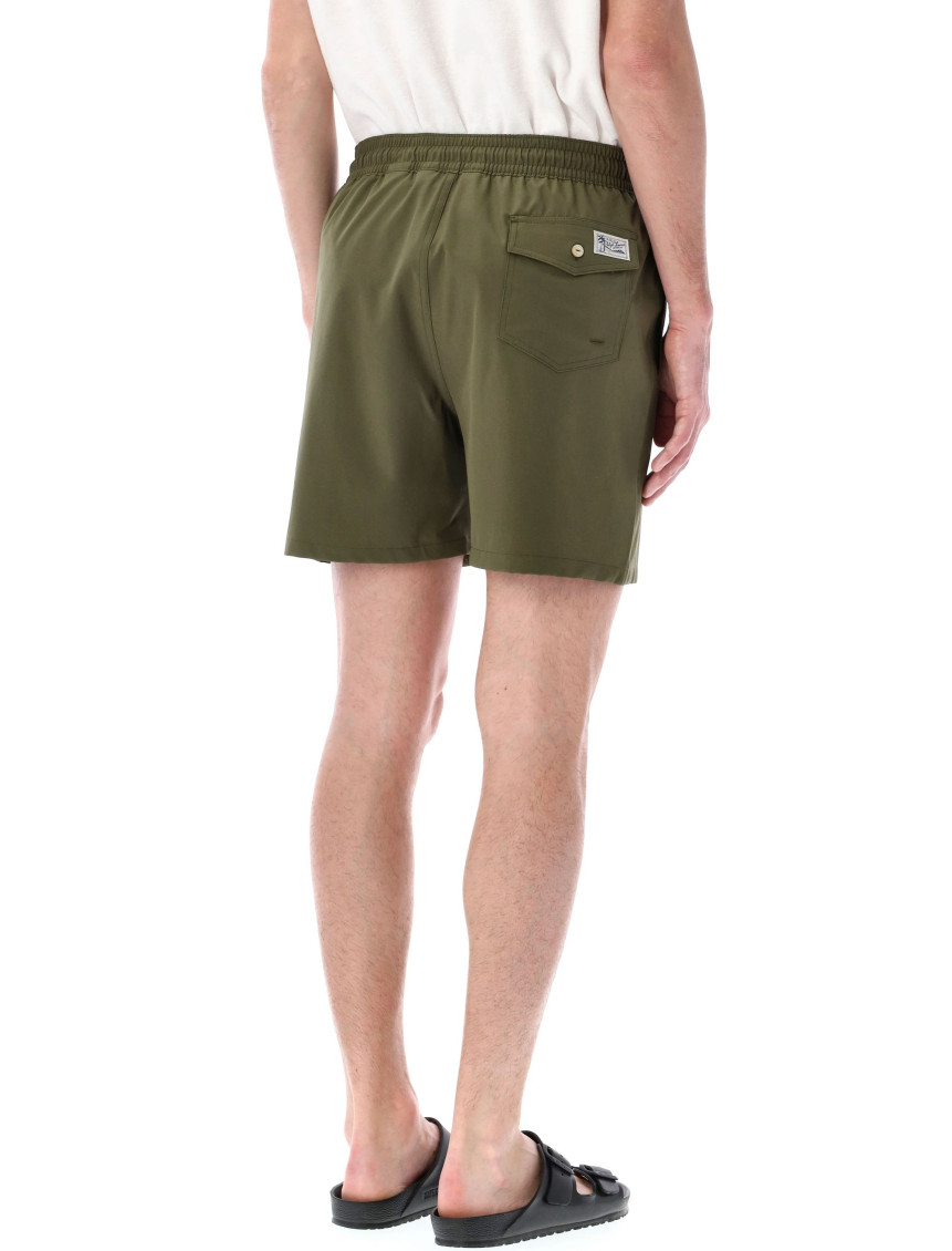 Olive Green Classic Swim Shorts