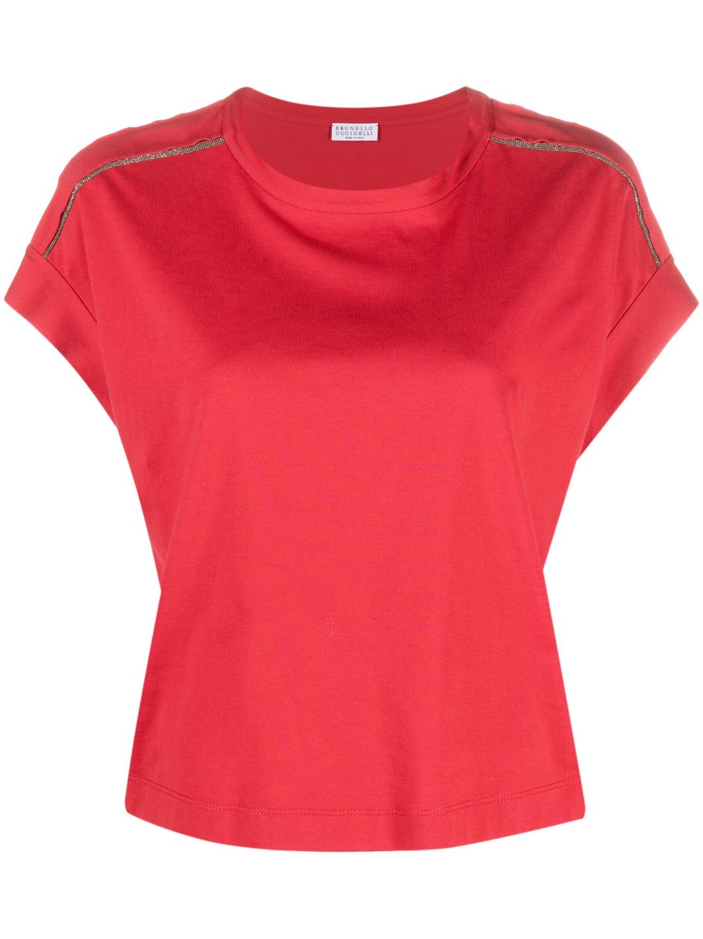 Monili chain-detail T-shirt - Red