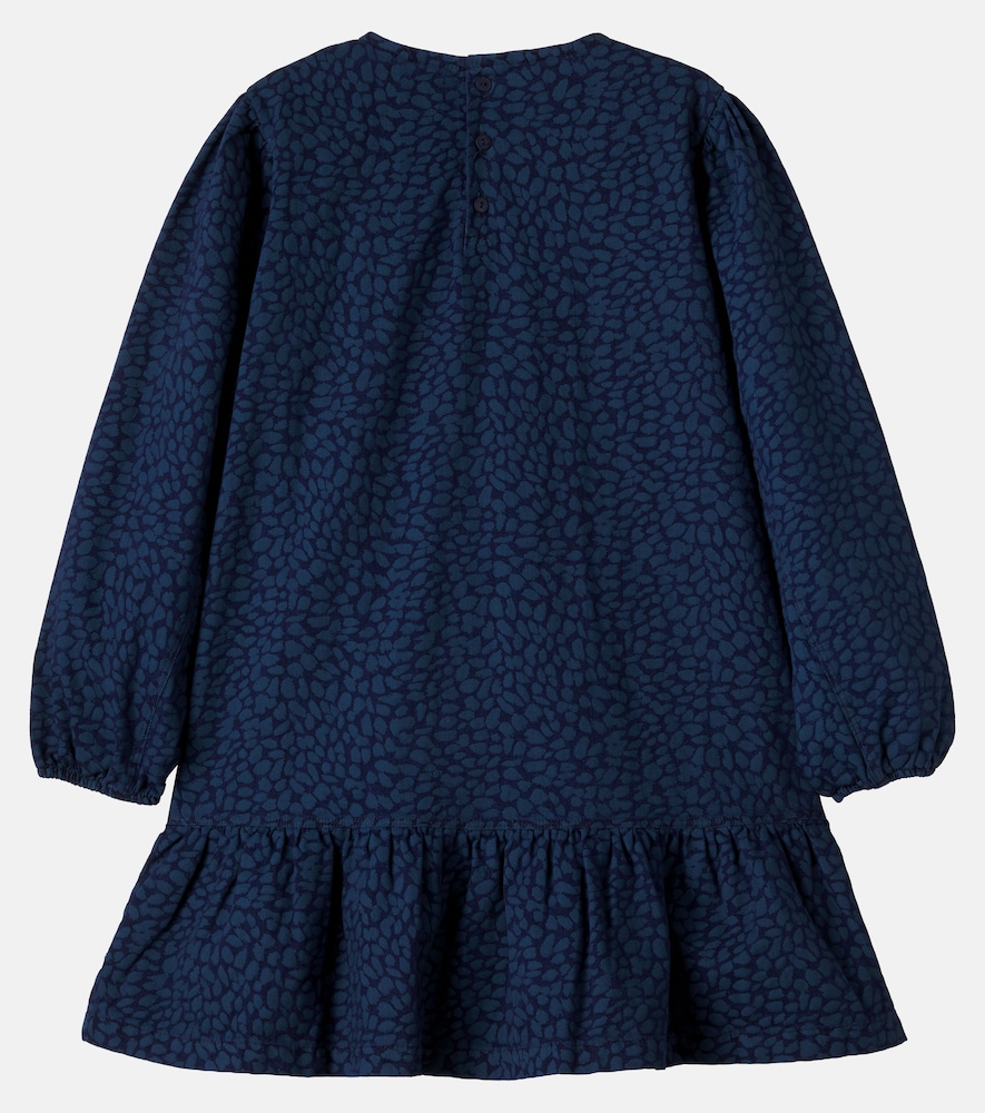 London printed denim dress