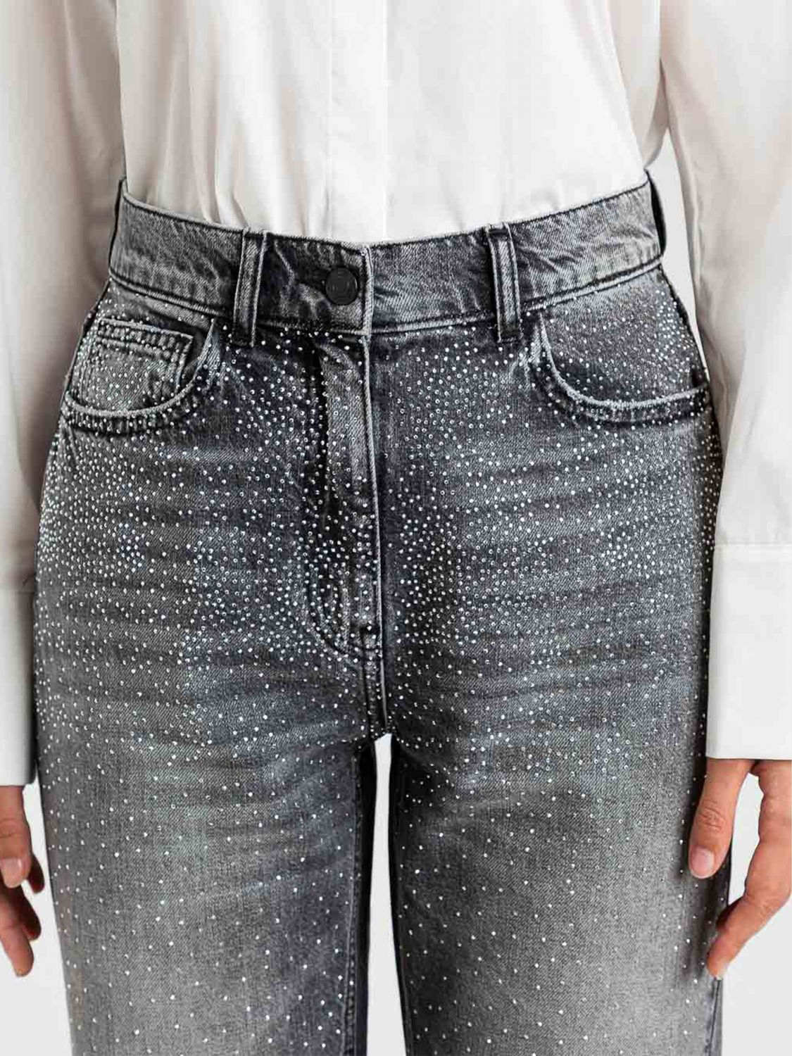 Jeans Woman color Grey