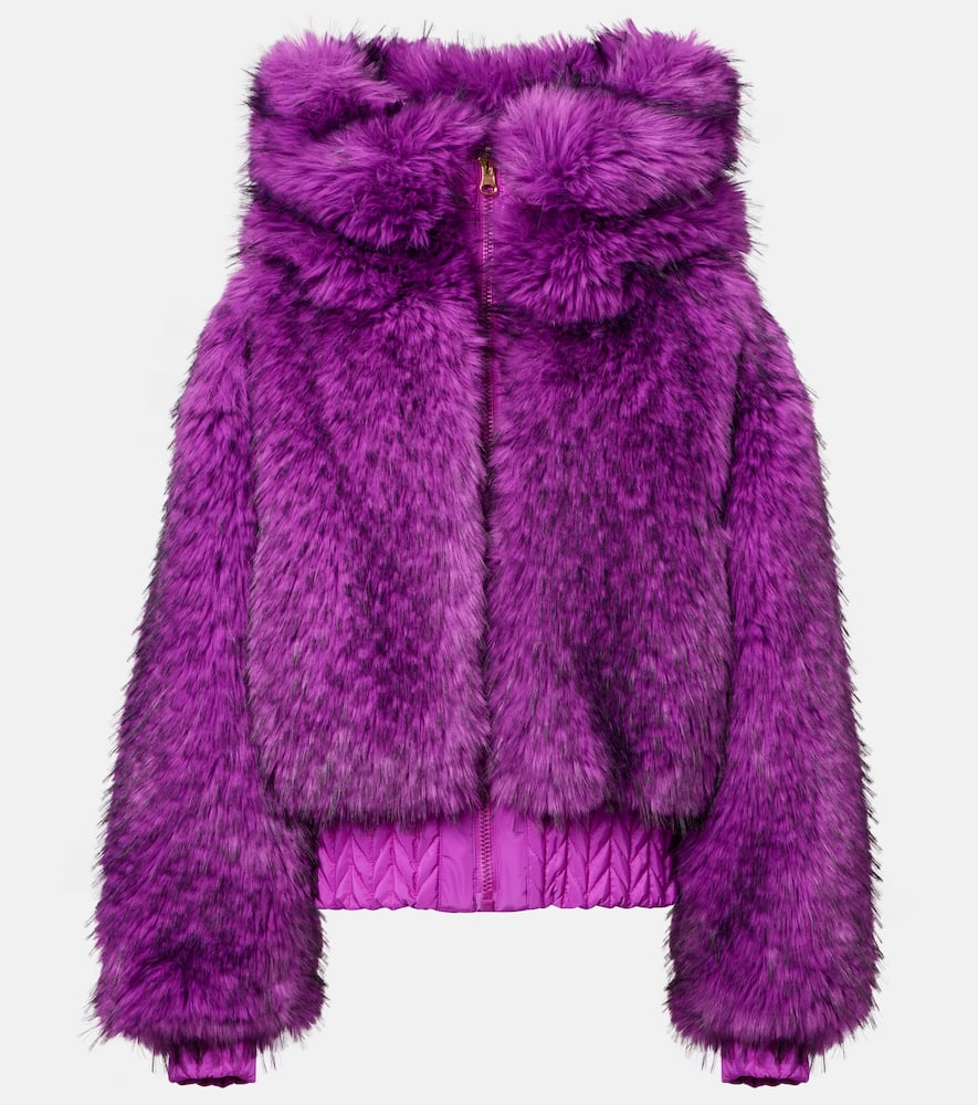 Indira reversible faux-fur ski jacket