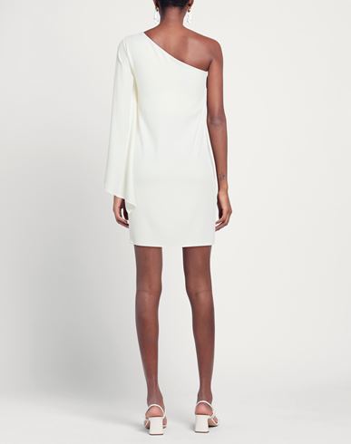 Woman Mini dress White Size 2 Polyester, Elastane